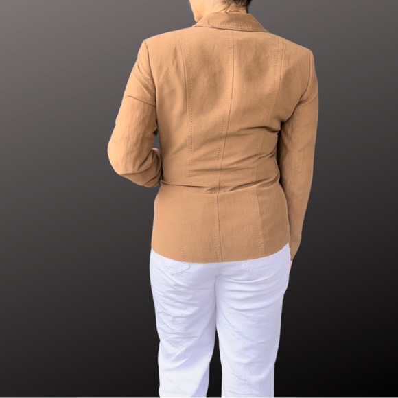 Brown, silk, Pendleton blazer size 6 - Picture 3 of 5